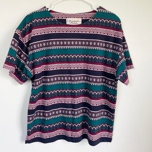 Vintage Christopher & Banks patterned top